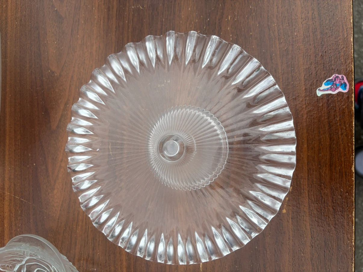 Clear Glass Cake Stand
