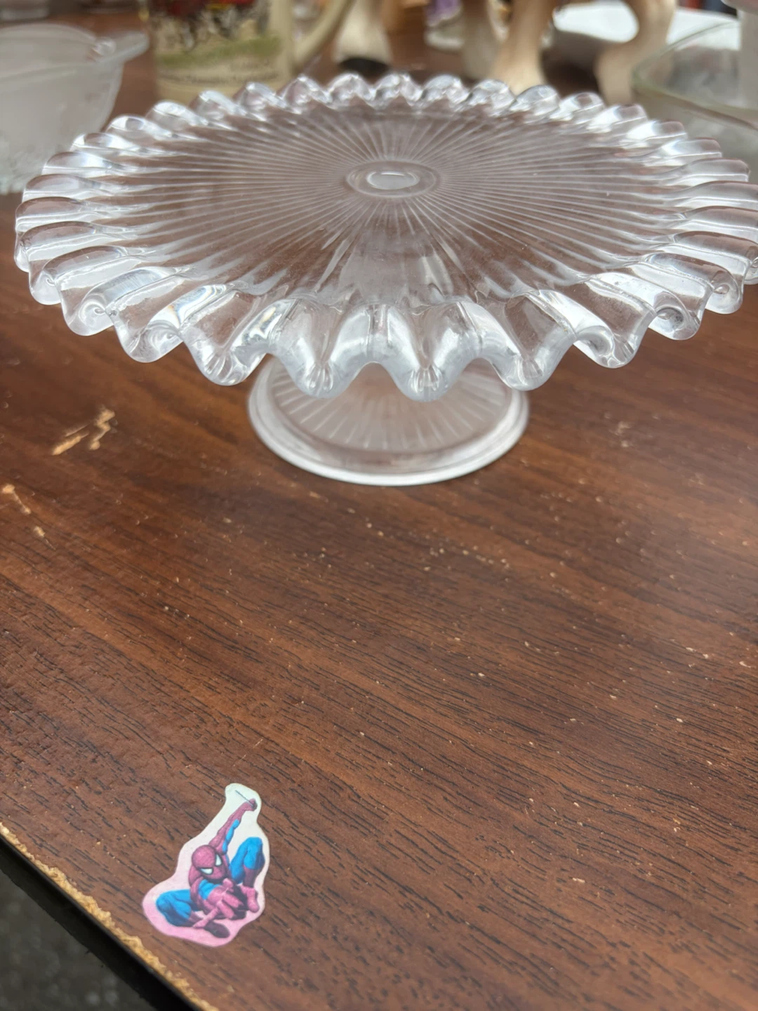Clear Glass Cake Stand - photo 2