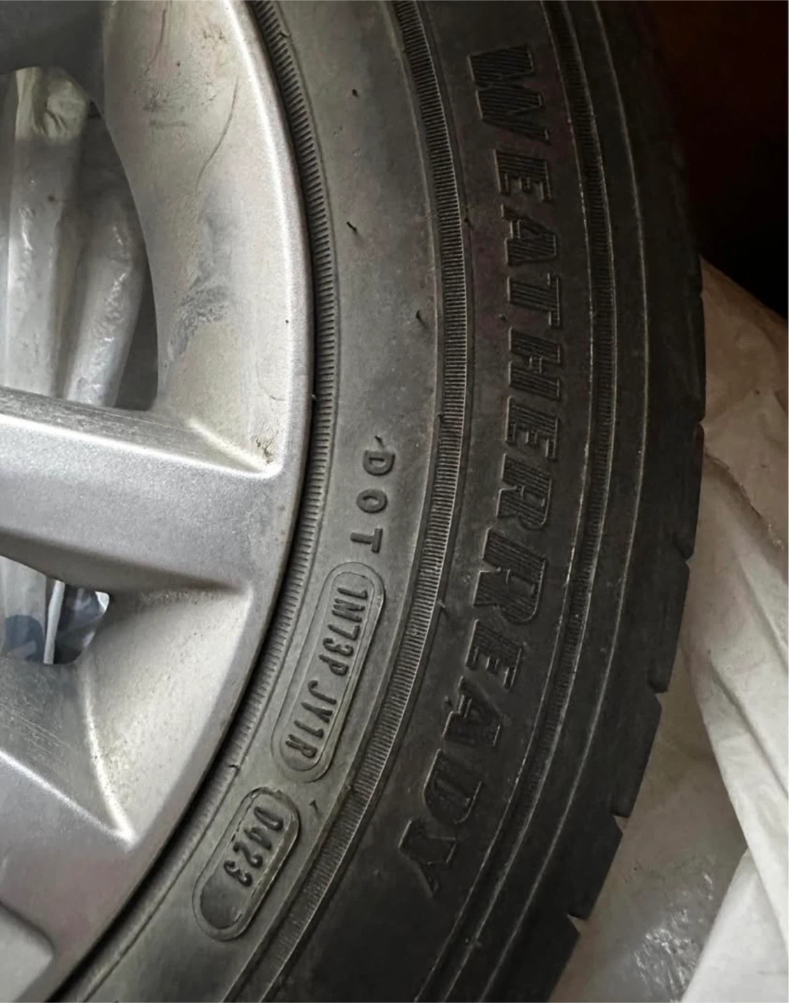 Goodyear Assurance WeatherReady Tire 205/65R16 with Rim - photo 5