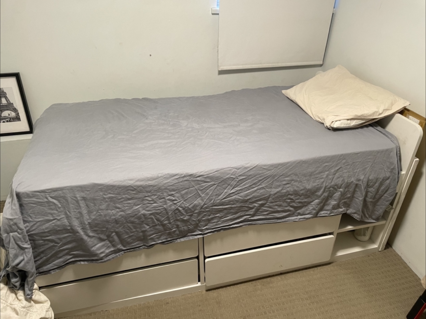 IKEA Storage Bed Frame and mattress