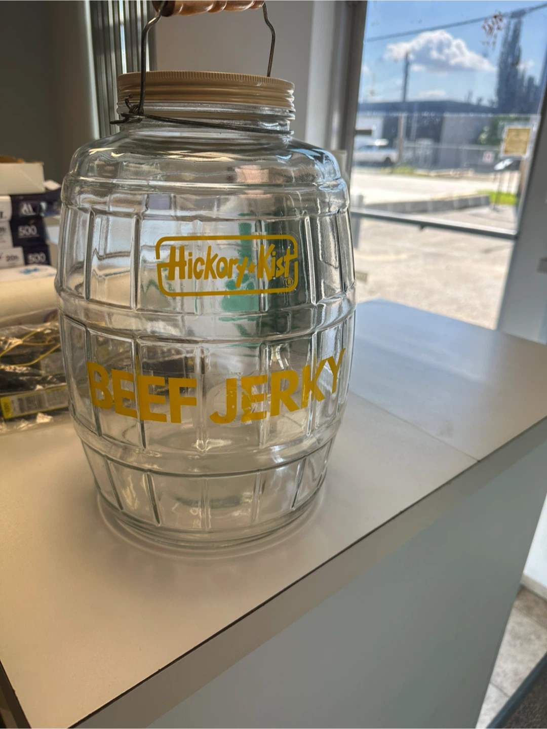 Hickory Smoked Beef Jerky Jar