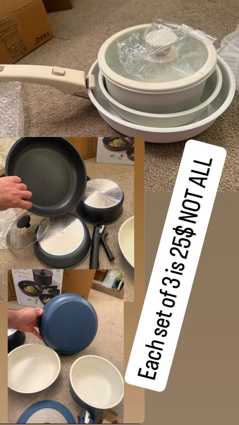 Detachable Handle Ceramic Cookware Set - photo 2