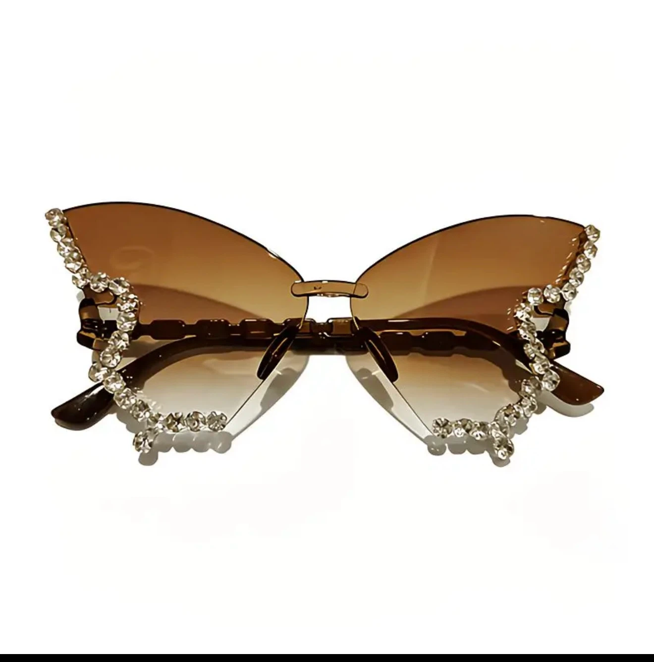 Butterfly Rhinestone Sunglasses