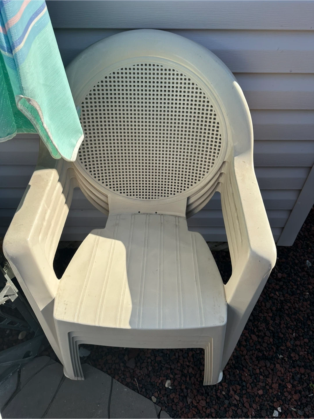Plastic Patio Table and Chairs Set