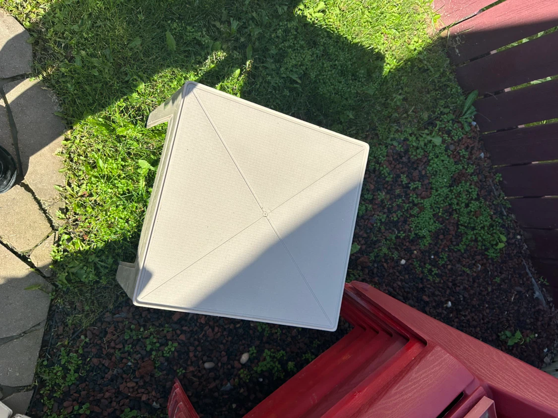 Plastic Patio Table and Chairs Set - photo 3
