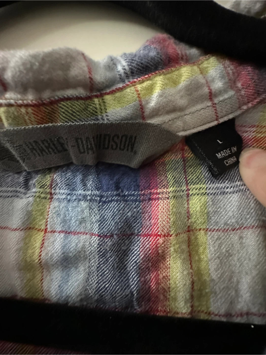 Harley-Davidson Sleeveless Plaid Shirt - photo 3