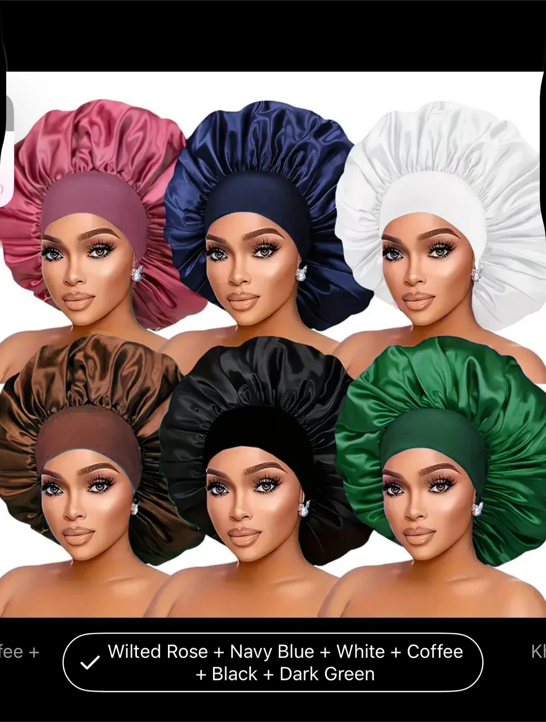 Satin Hair Bonnets