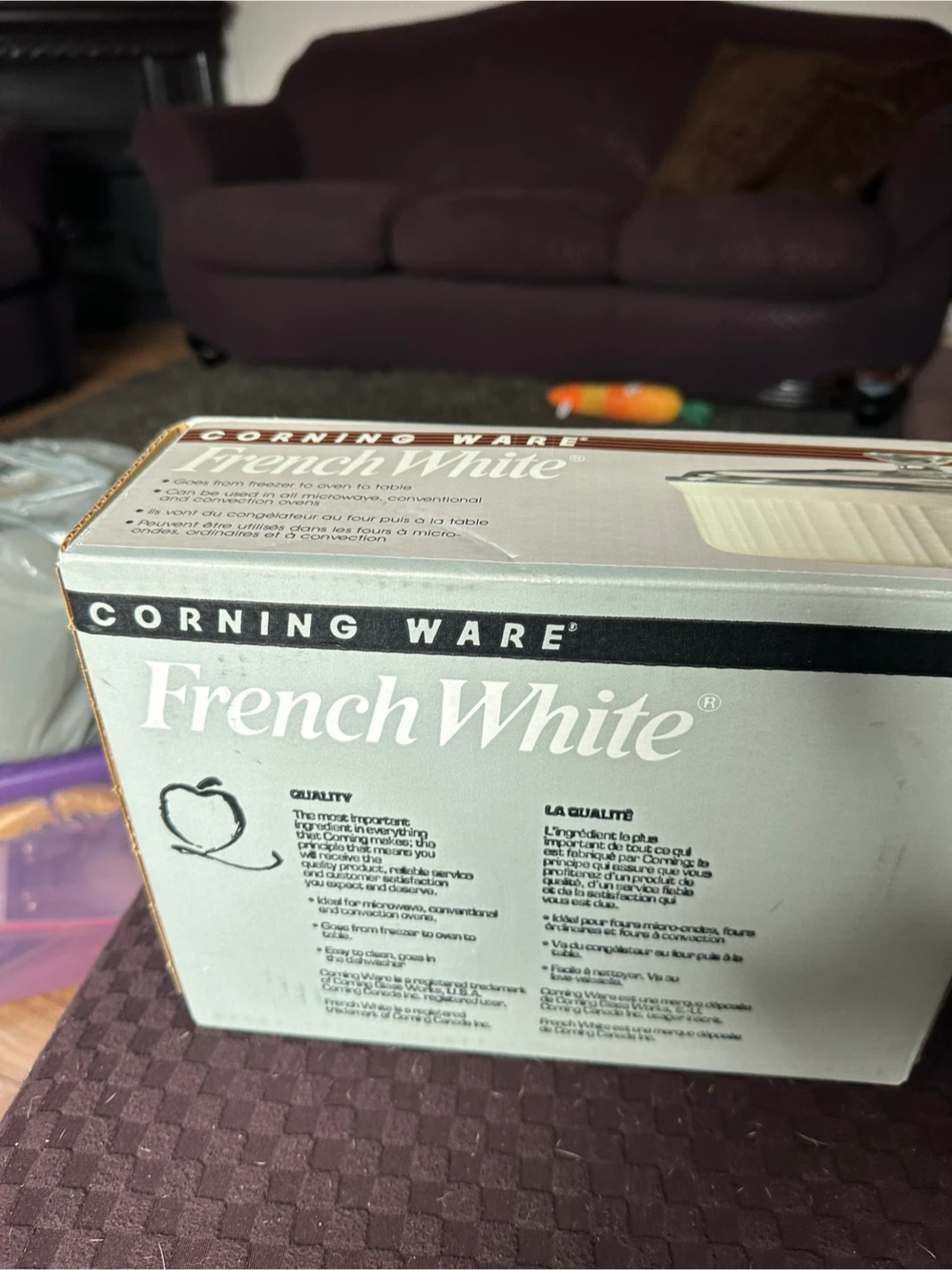 CorningWare French White Covered Oval Casserole Dish 2.8 L - photo 2