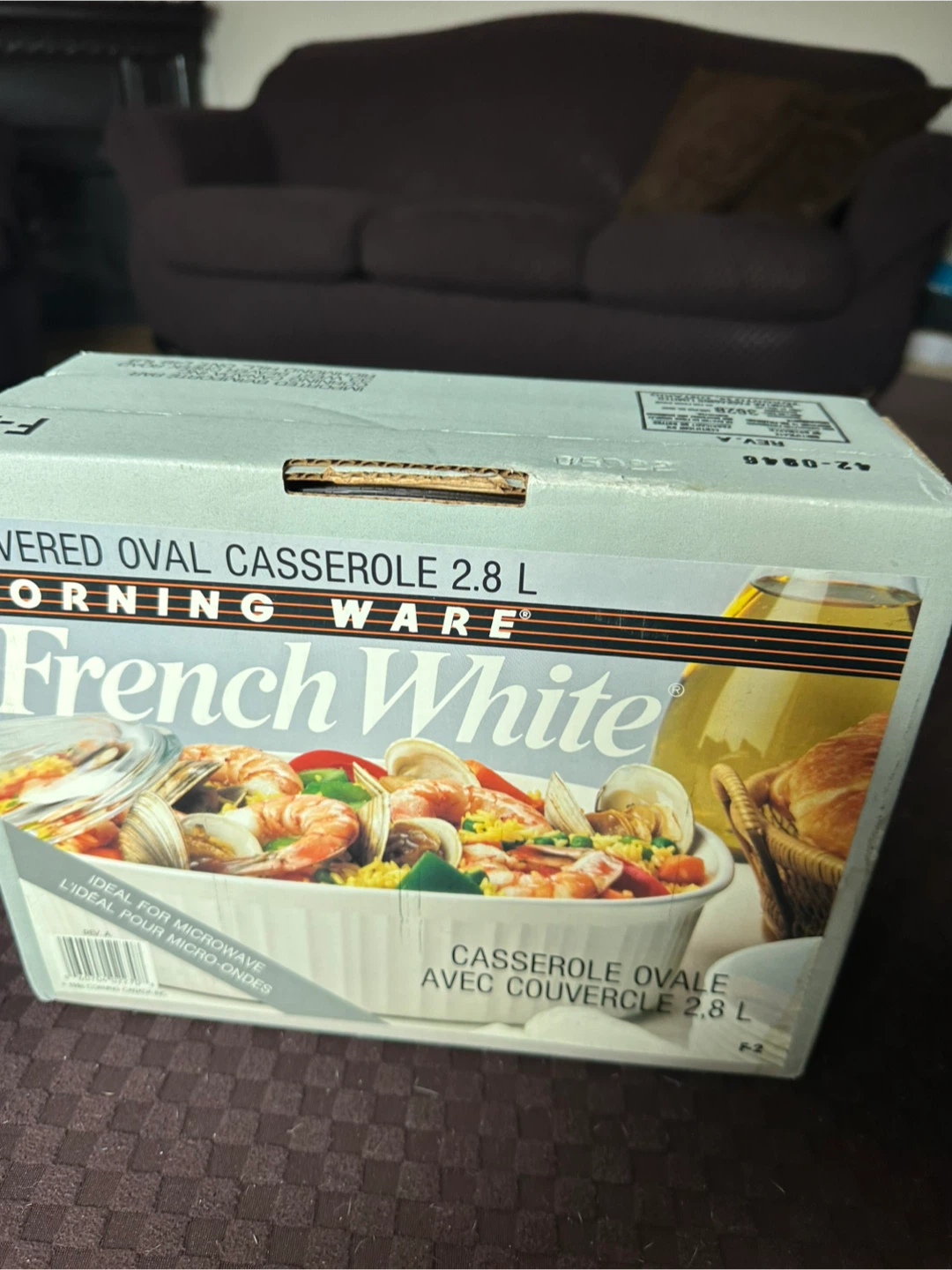 CorningWare French White Covered Oval Casserole Dish 2.8 L - photo 3