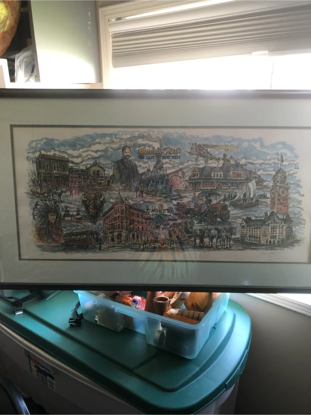 Framed "Canada West The Last Best West" Art Print by B. Neiman