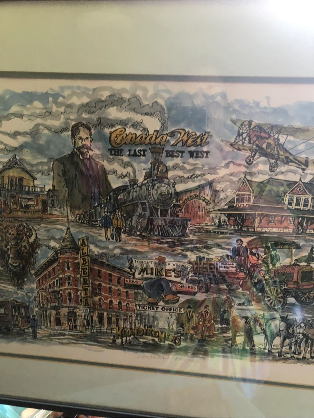 Framed "Canada West The Last Best West" Art Print by B. Neiman - photo 3