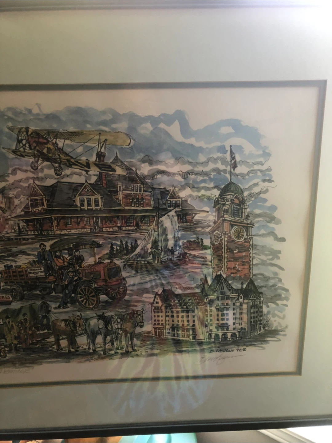 Framed "Canada West The Last Best West" Art Print by B. Neiman - photo 5