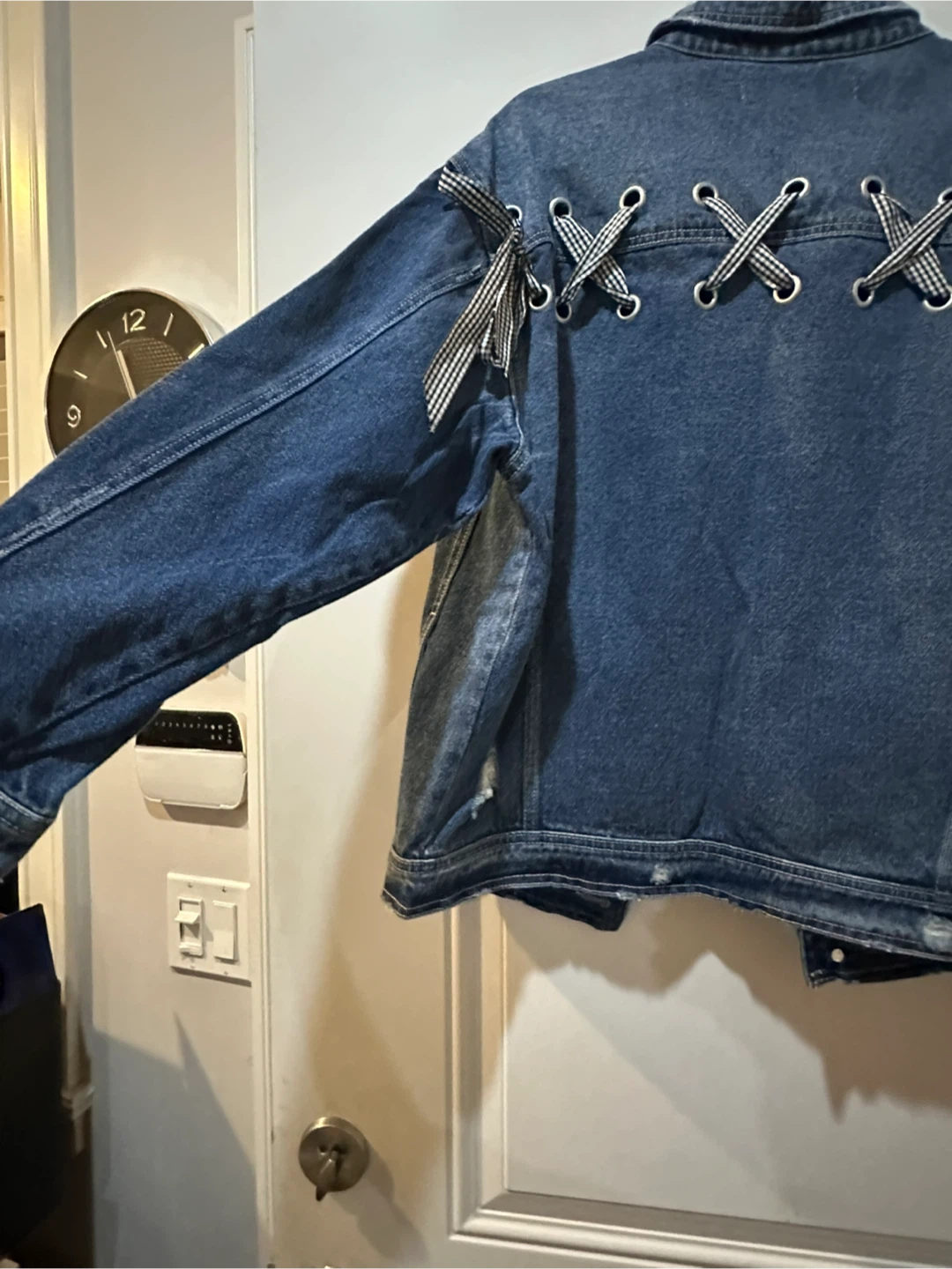 ZARA Z1975 Denim Jacket with Ribbon Detail - photo 5