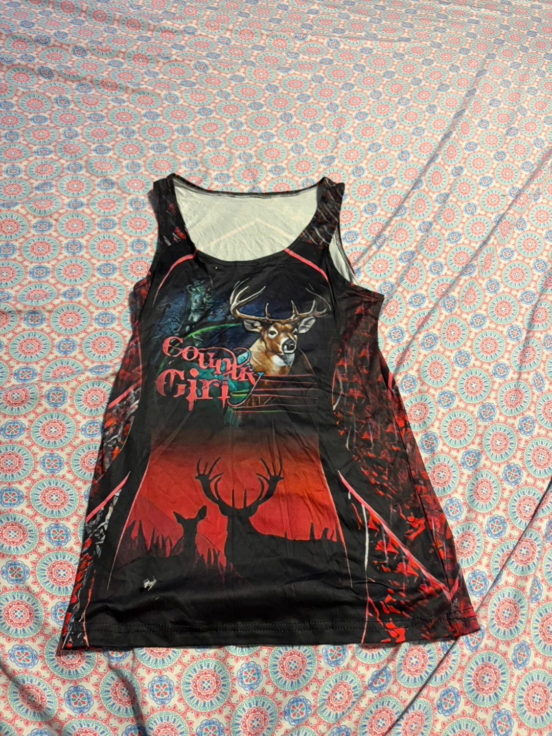 Country Girl Graphic Tank Top