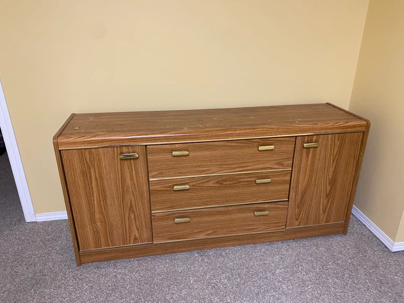 Wooden TV stand and side table Set
