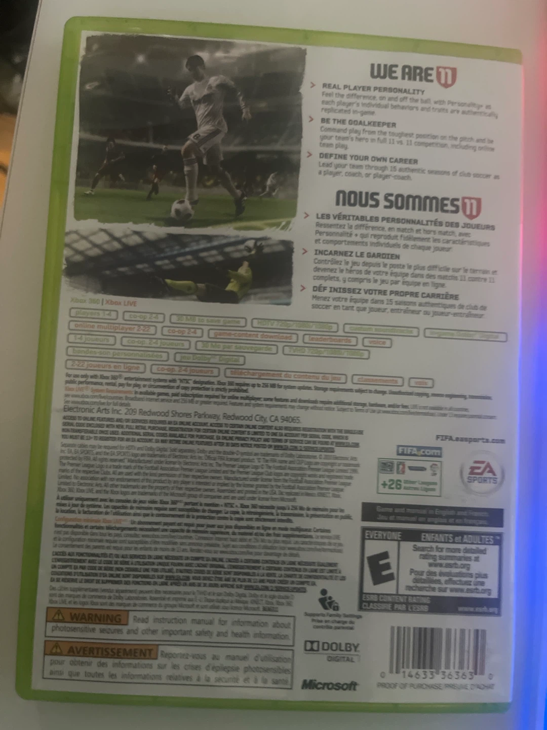 FIFA Soccer 11 for Xbox 360 - photo 2
