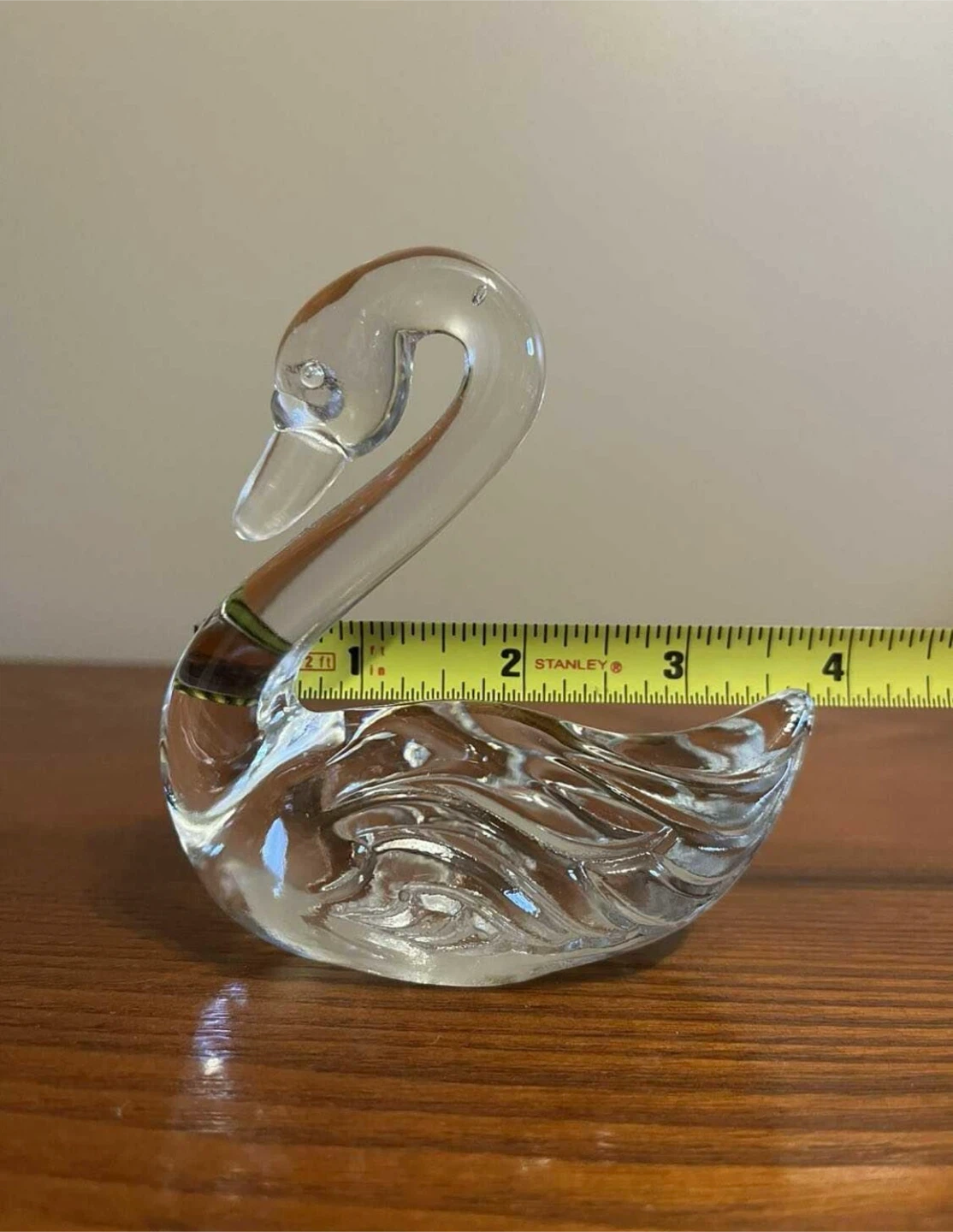 VINTAGE SWAN ART GLASS PAPERWEIGHT ORNAMENTS - photo 2