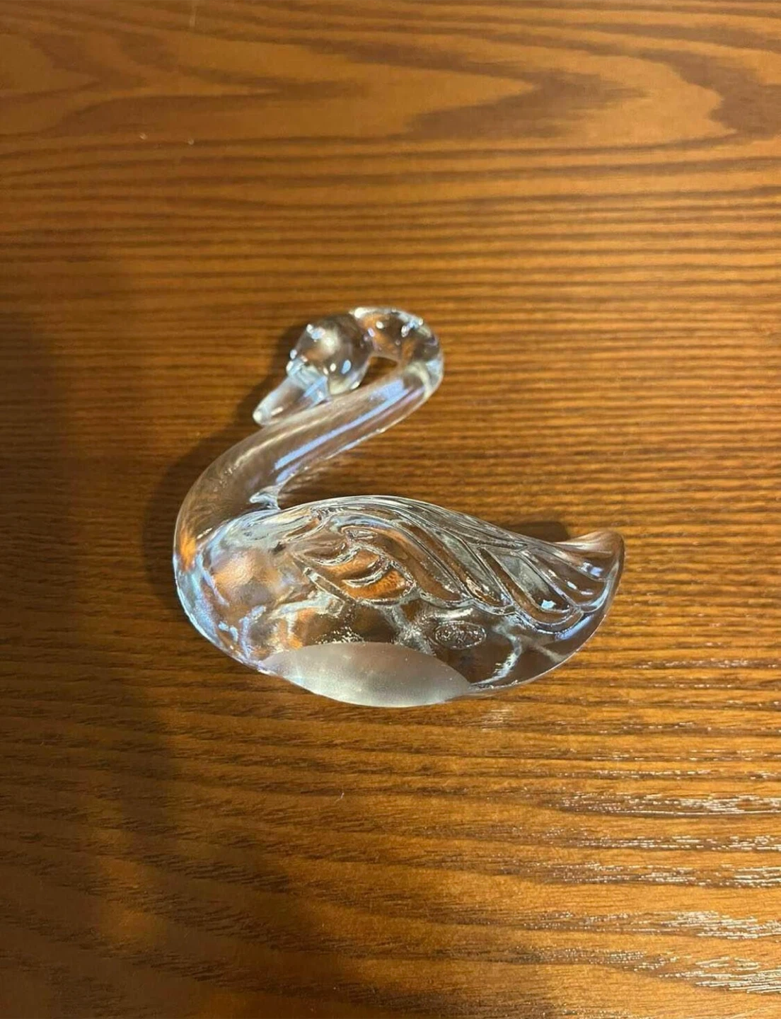 VINTAGE SWAN ART GLASS PAPERWEIGHT ORNAMENTS - photo 4