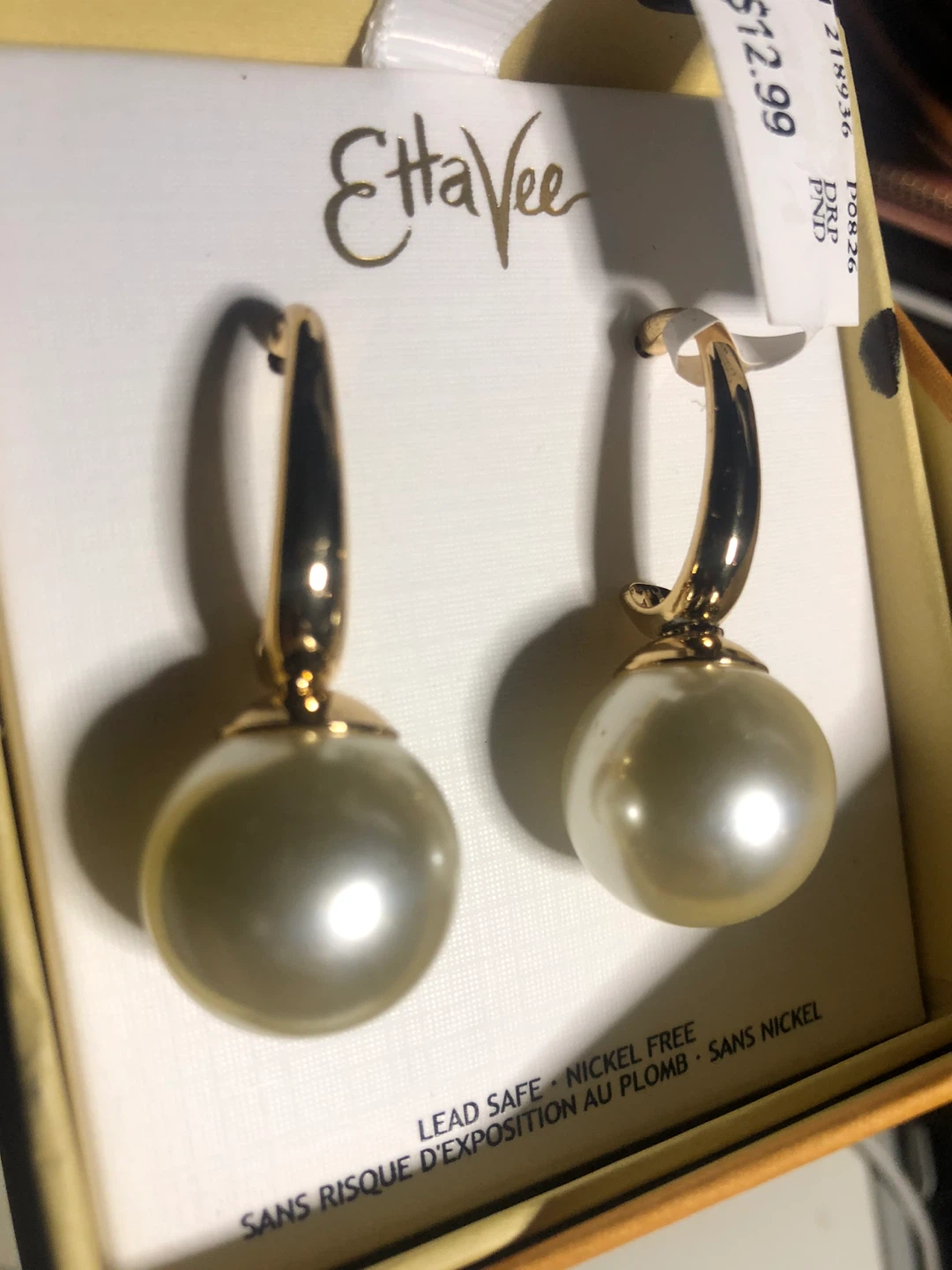 NEW EttaVee Pearl Drop Earrings - photo 4