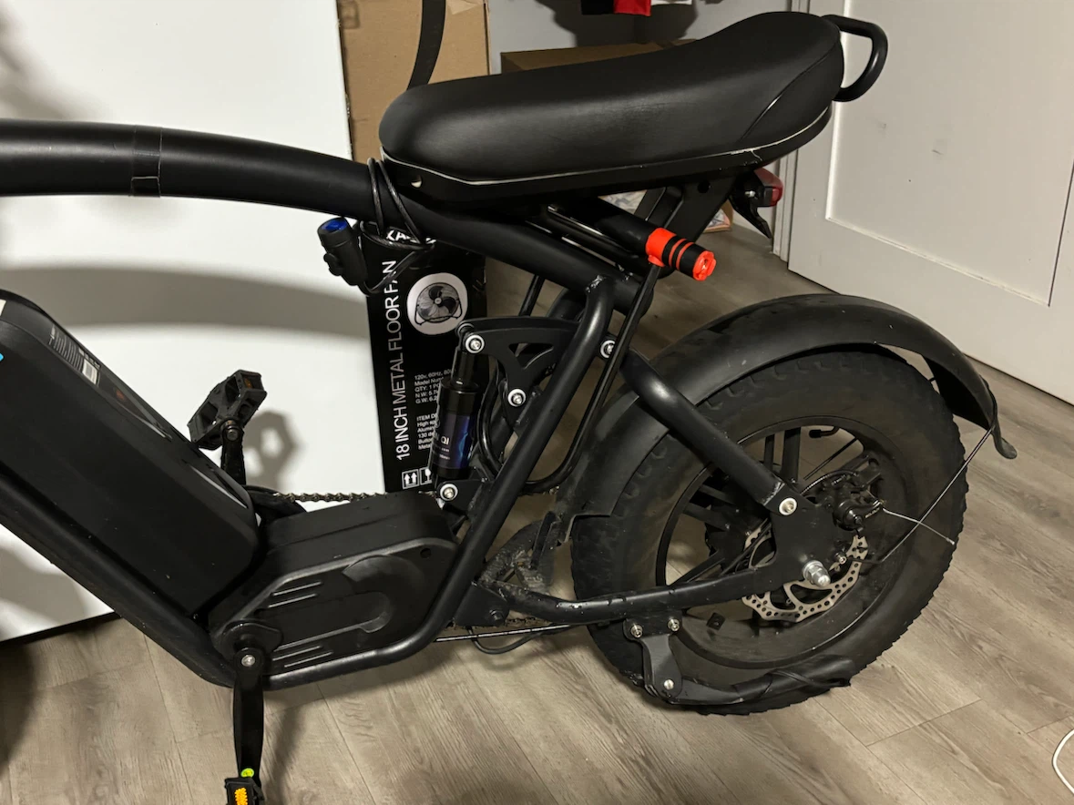 Black Electric Fat Tire Bike - photo 2