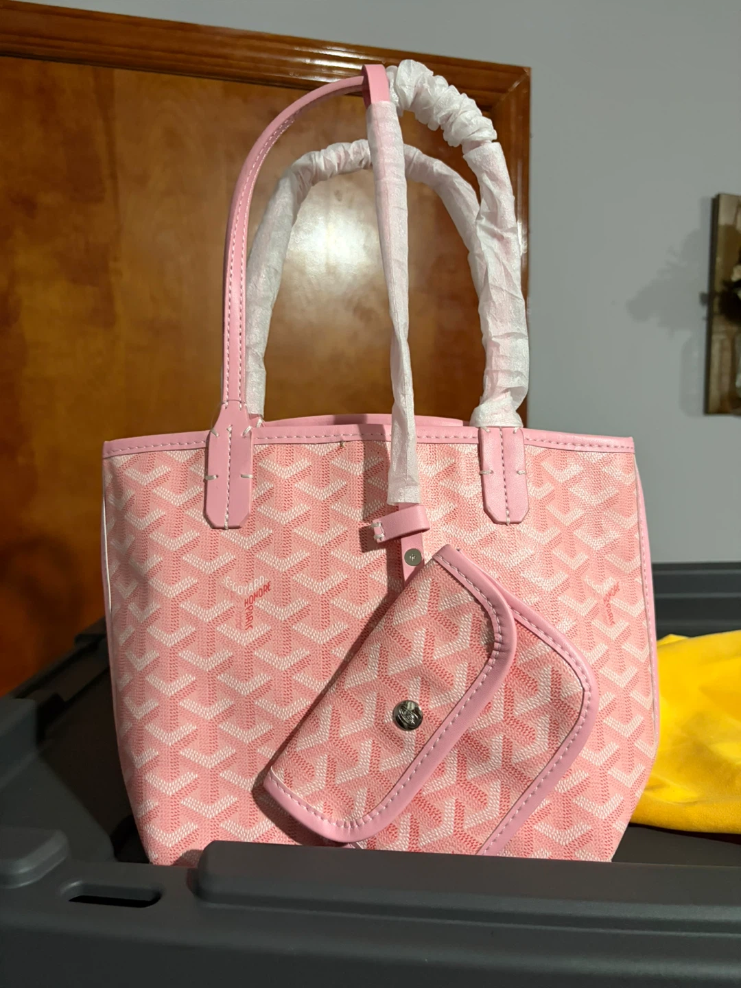 Goyard Anjou Mini Tote Bag Pink