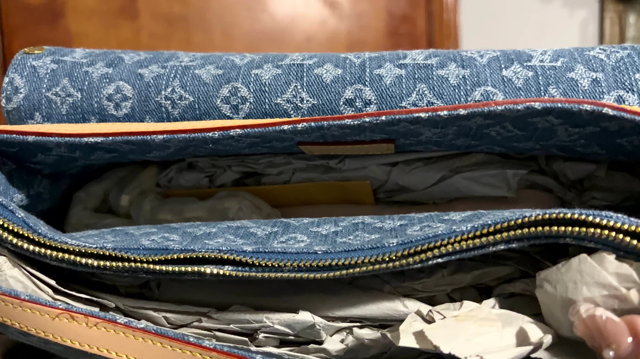Louis Vuitton Monogram Denim Shoulder Bag - photo 3