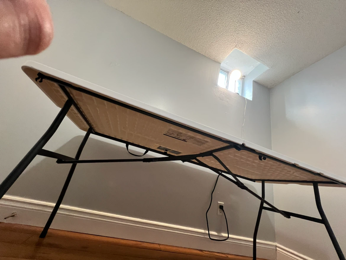 6ft White Folding Utility Table - photo 3