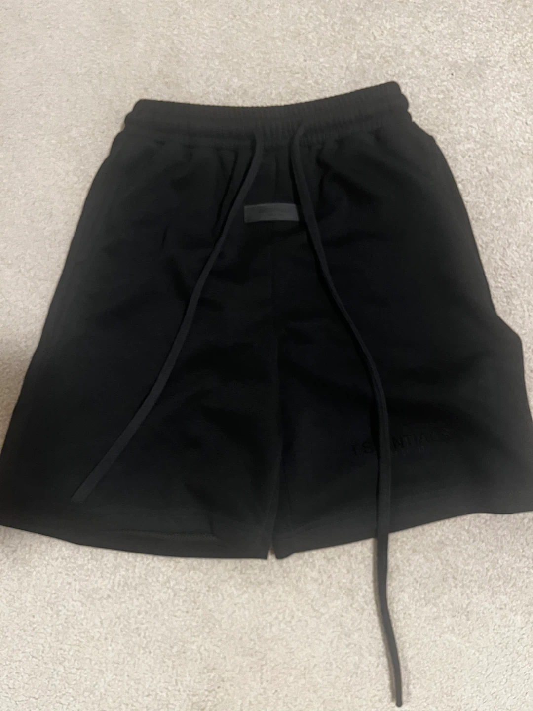 Fear of God Essentials Black Sweat Shorts