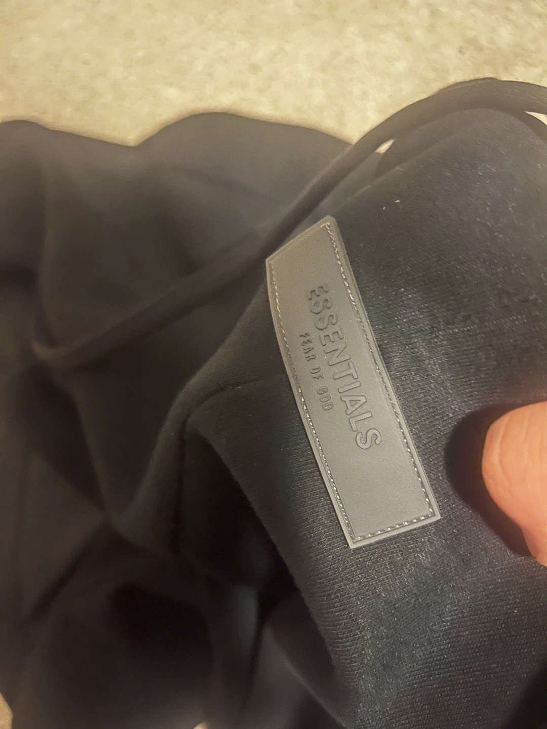 Fear of God Essentials Black Sweat Shorts - photo 3