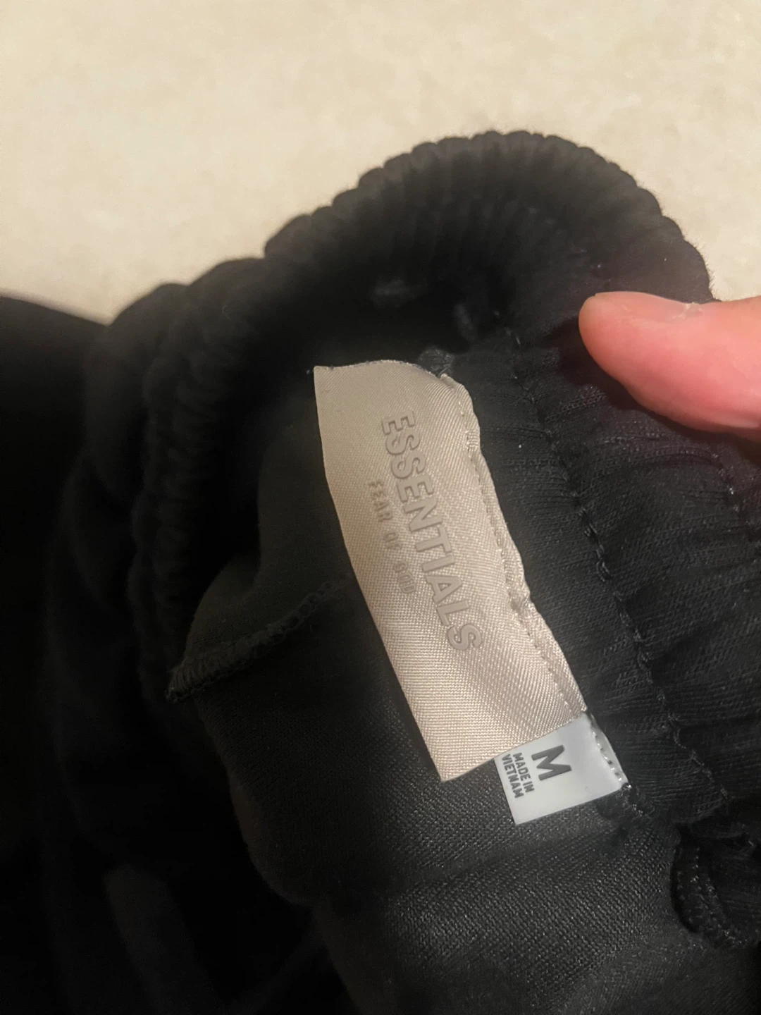 Fear of God Essentials Black Sweat Shorts - photo 4