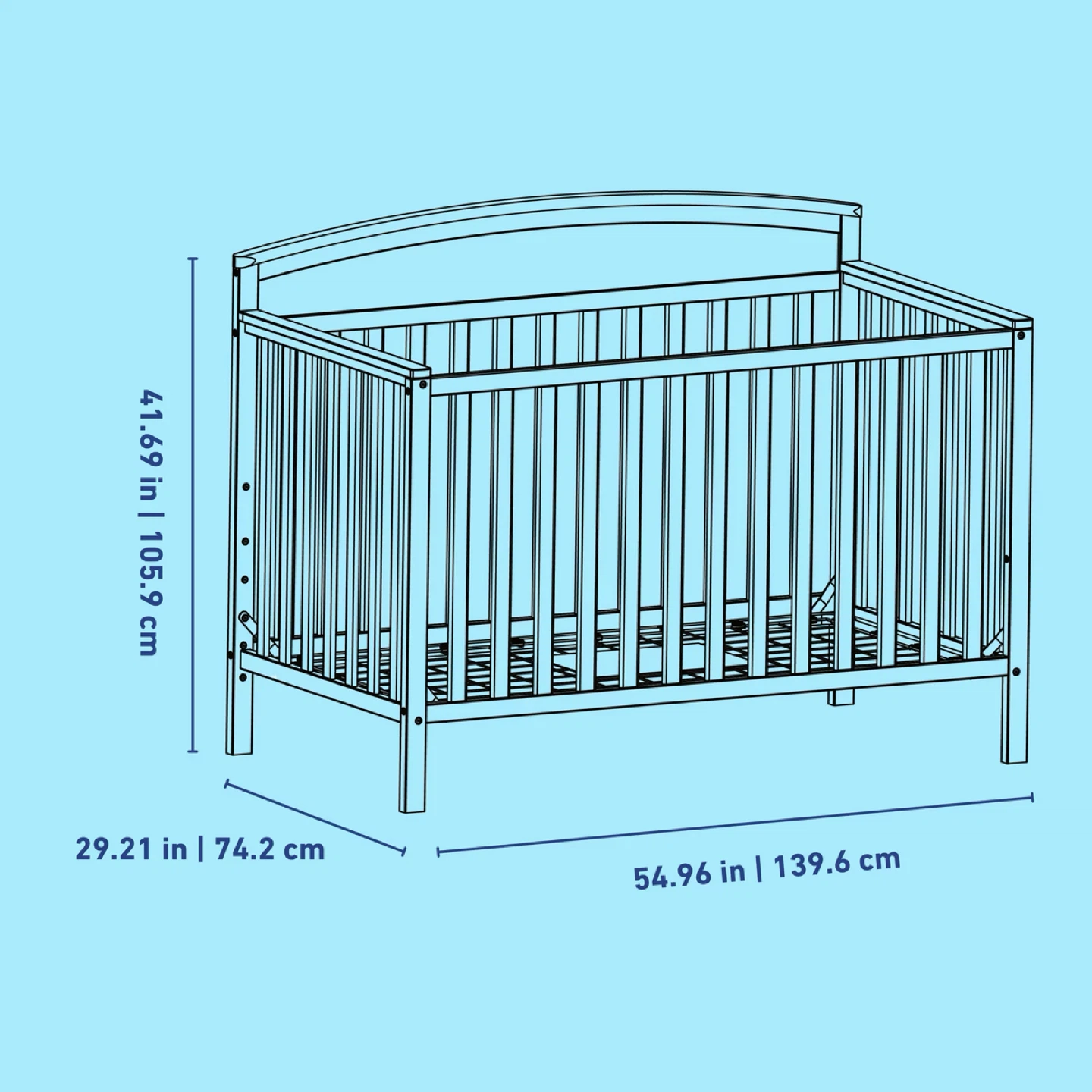 Graco Convertible Crib - Natural Wood Finish - photo 3