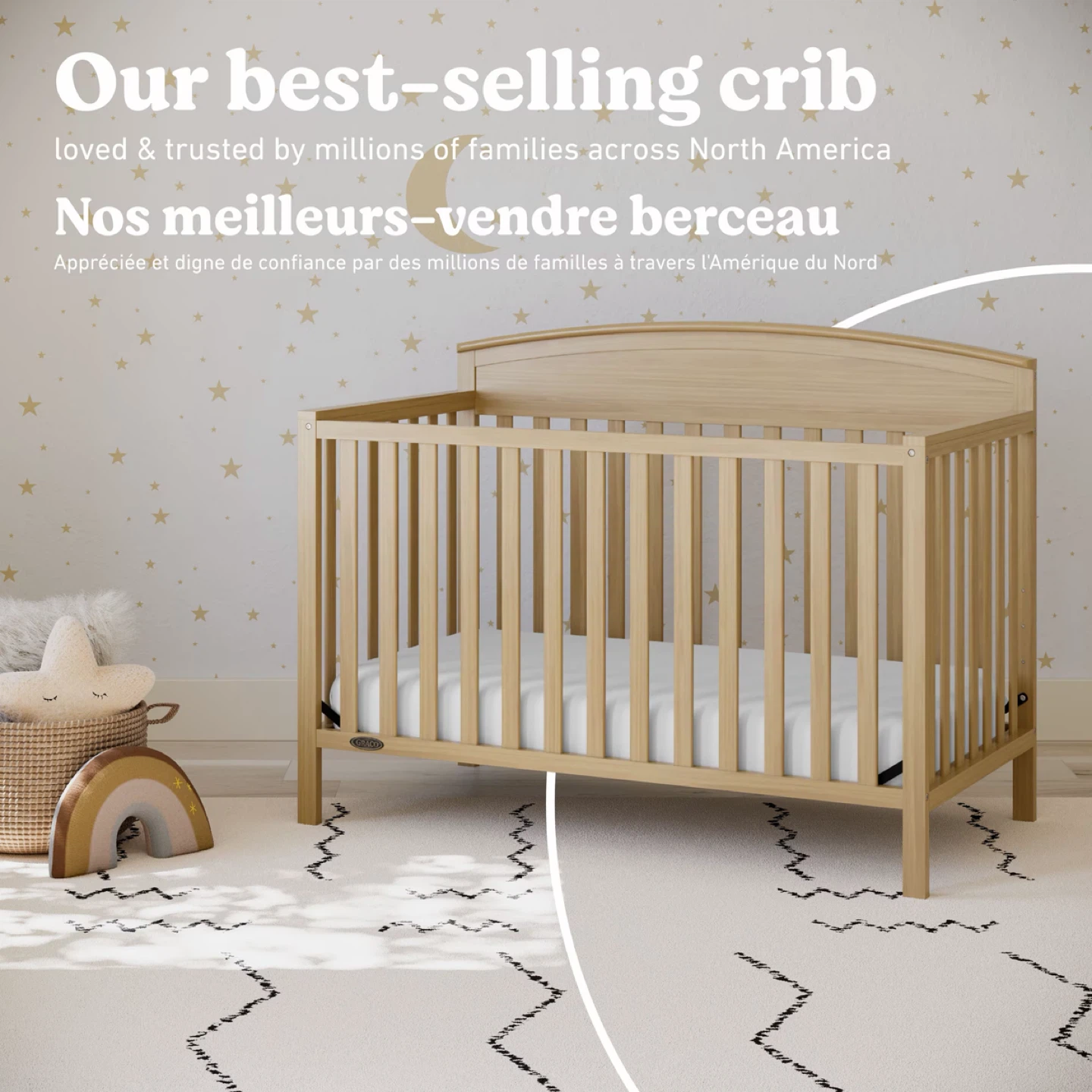 Graco Convertible Crib - Natural Wood Finish - photo 2