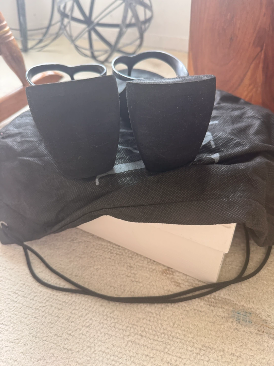 Armani Exchange Black Wedge Flip Flops - photo 2