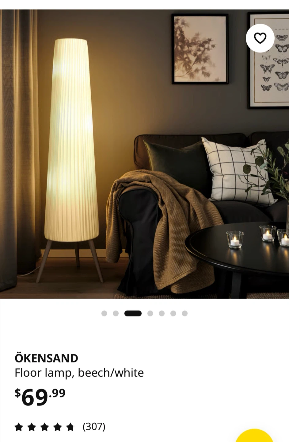 IKEA ÖKENSAND Floor Lamp – $35