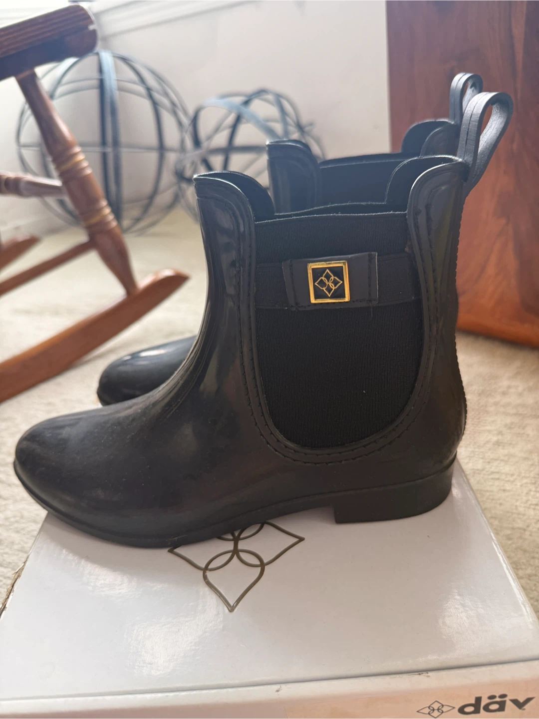 däv Black Chelsea Rain Boots - photo 2