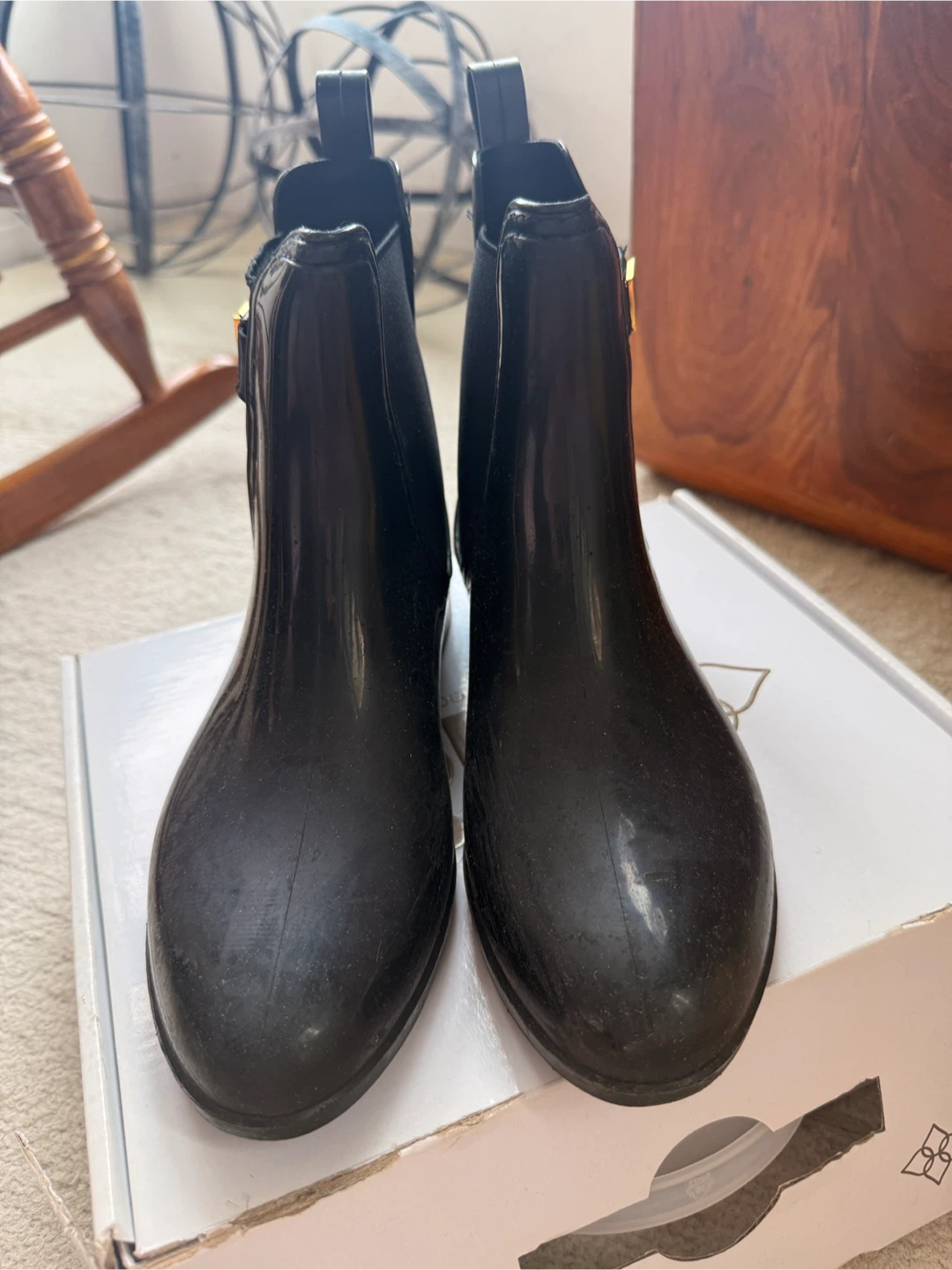 däv Black Chelsea Rain Boots - photo 3