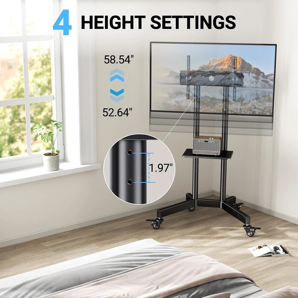 Mobile TV Floor Stand for 32"-85" Screens - photo 5