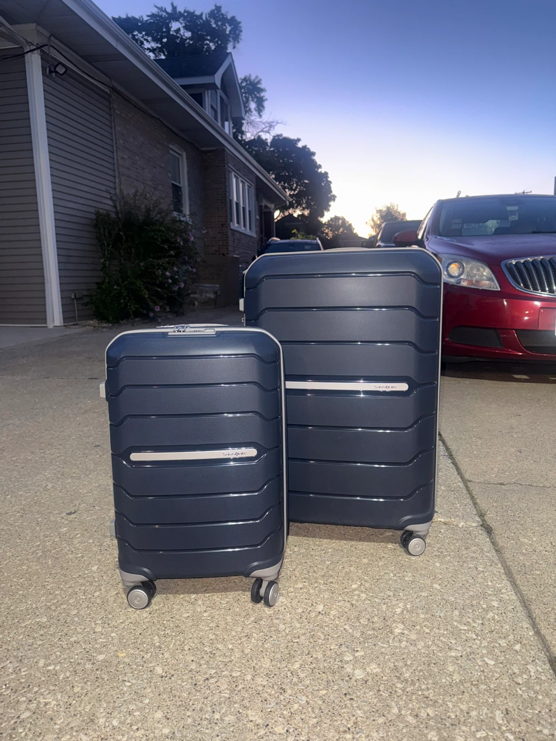 Samsonite Freeform Spinner Luggage Set - Navy