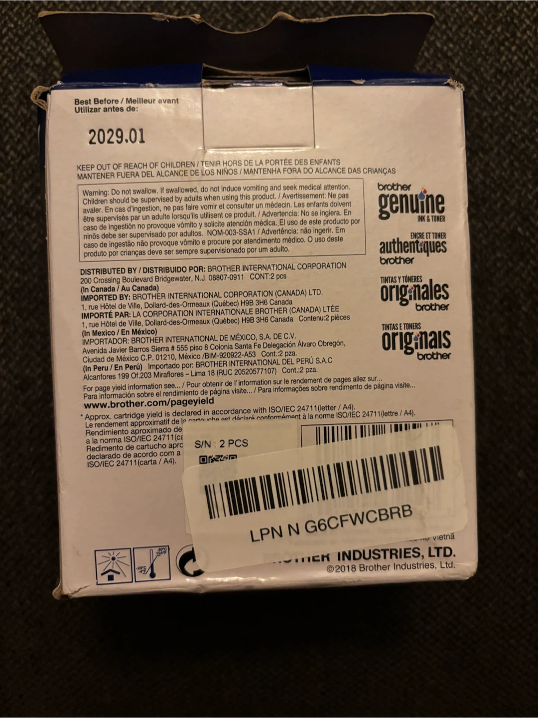 Brother LC3013PKS XL Black Ink Cartridges 2-Pack - photo 3