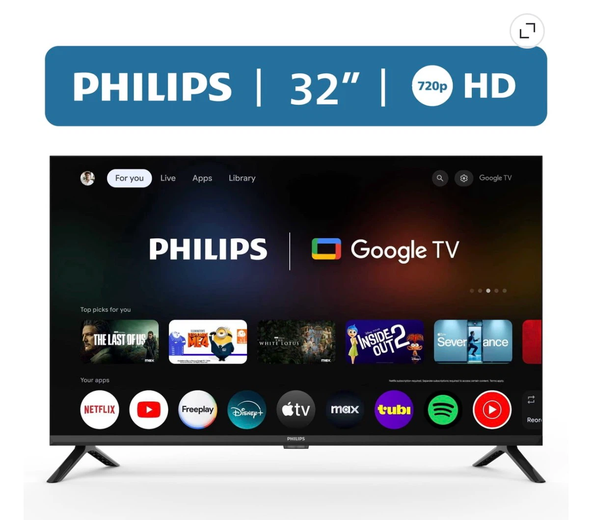 Philips 32” HD Google TV