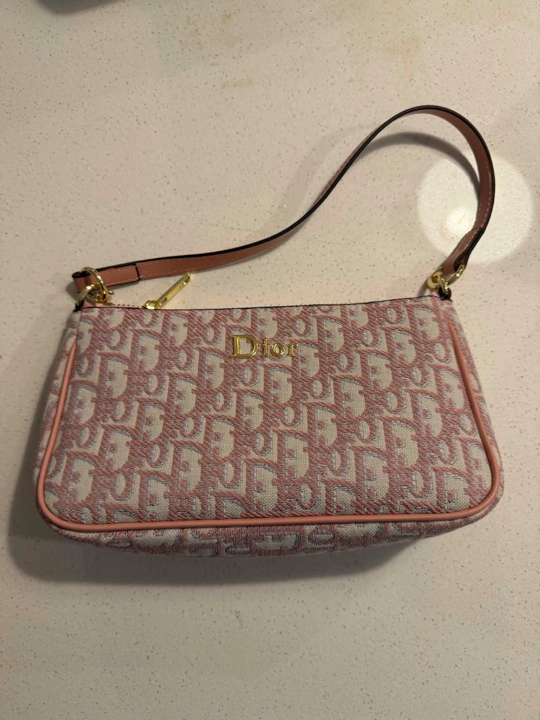 Dior Shoulder Bag - Pink Monogram