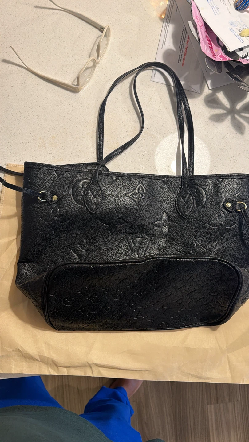 Louis Vuitton Black Monogram Tote Bag