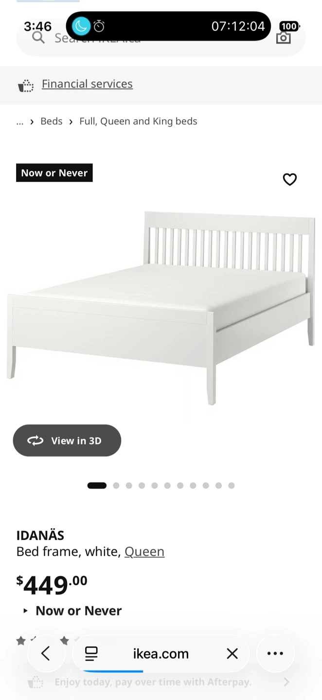Ikea King size bed frame