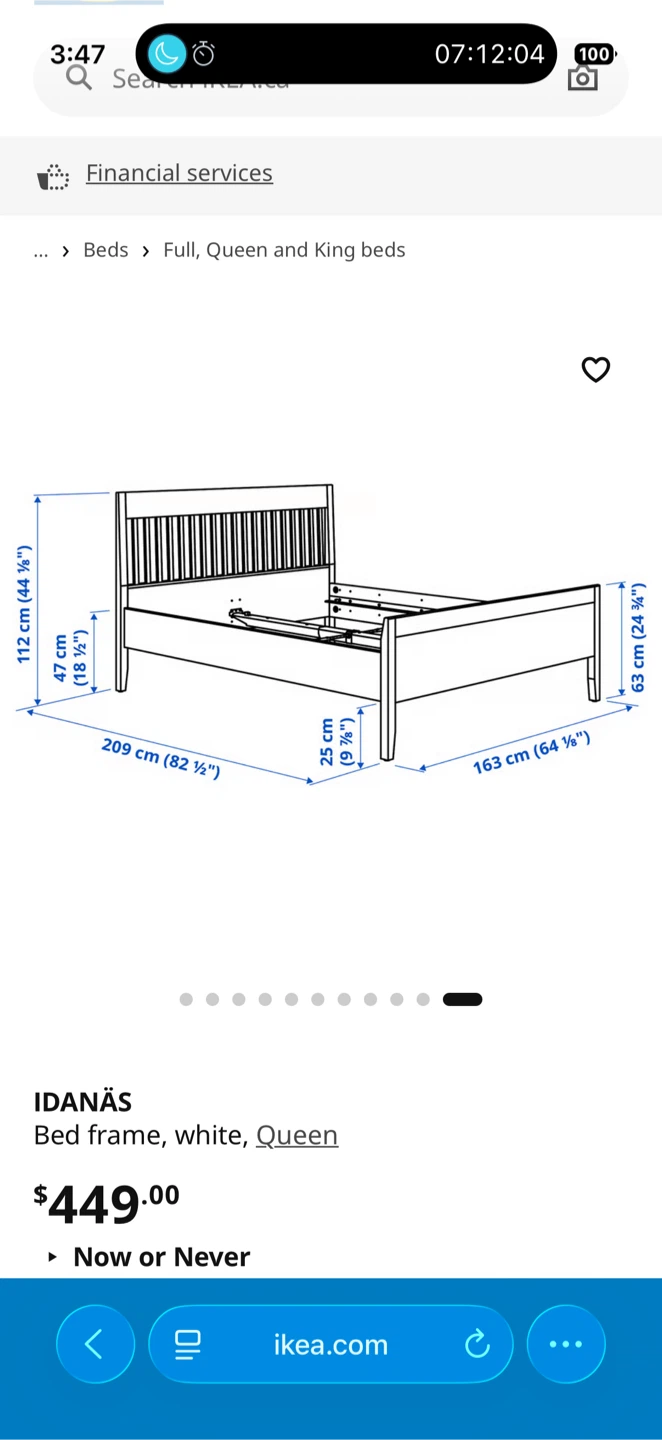 Ikea King size bed frame - photo 4