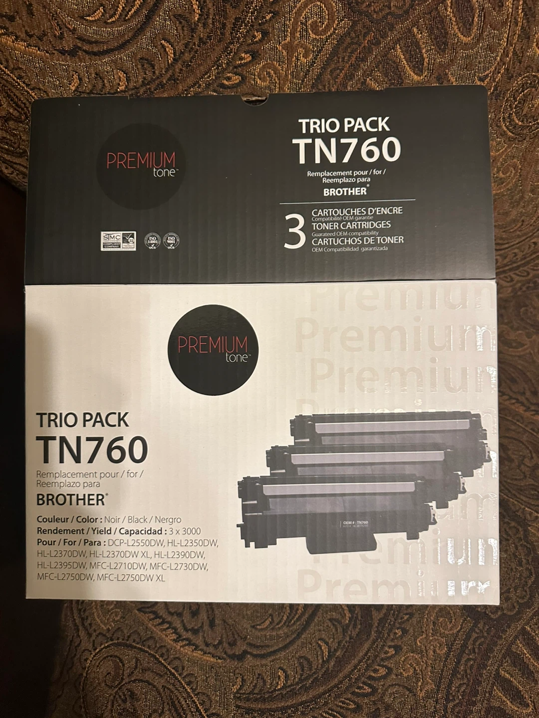 New TN760 Toner Cartridges for Brother Printers