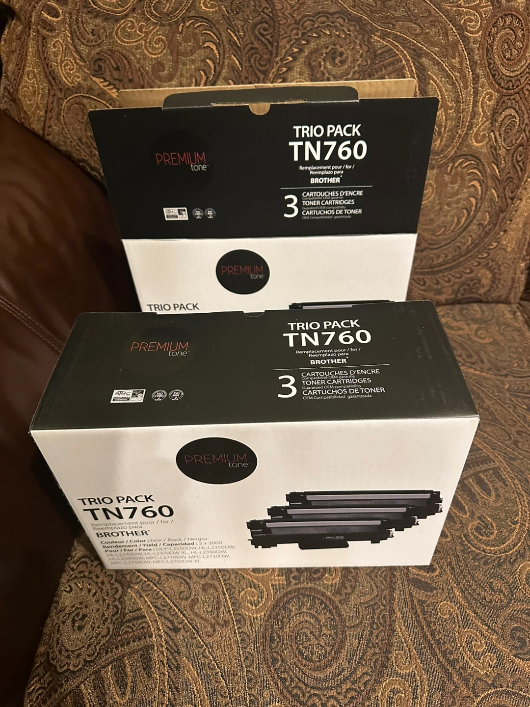 New TN760 Toner Cartridges for Brother Printers - photo 2