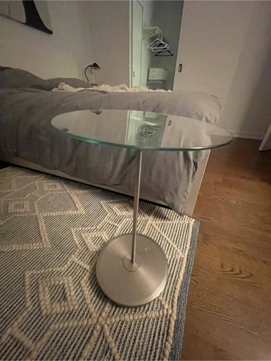 Umbra glass side table