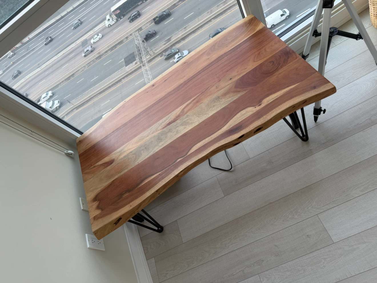 Structube Solid Acacia Wood Coffee Table – $150