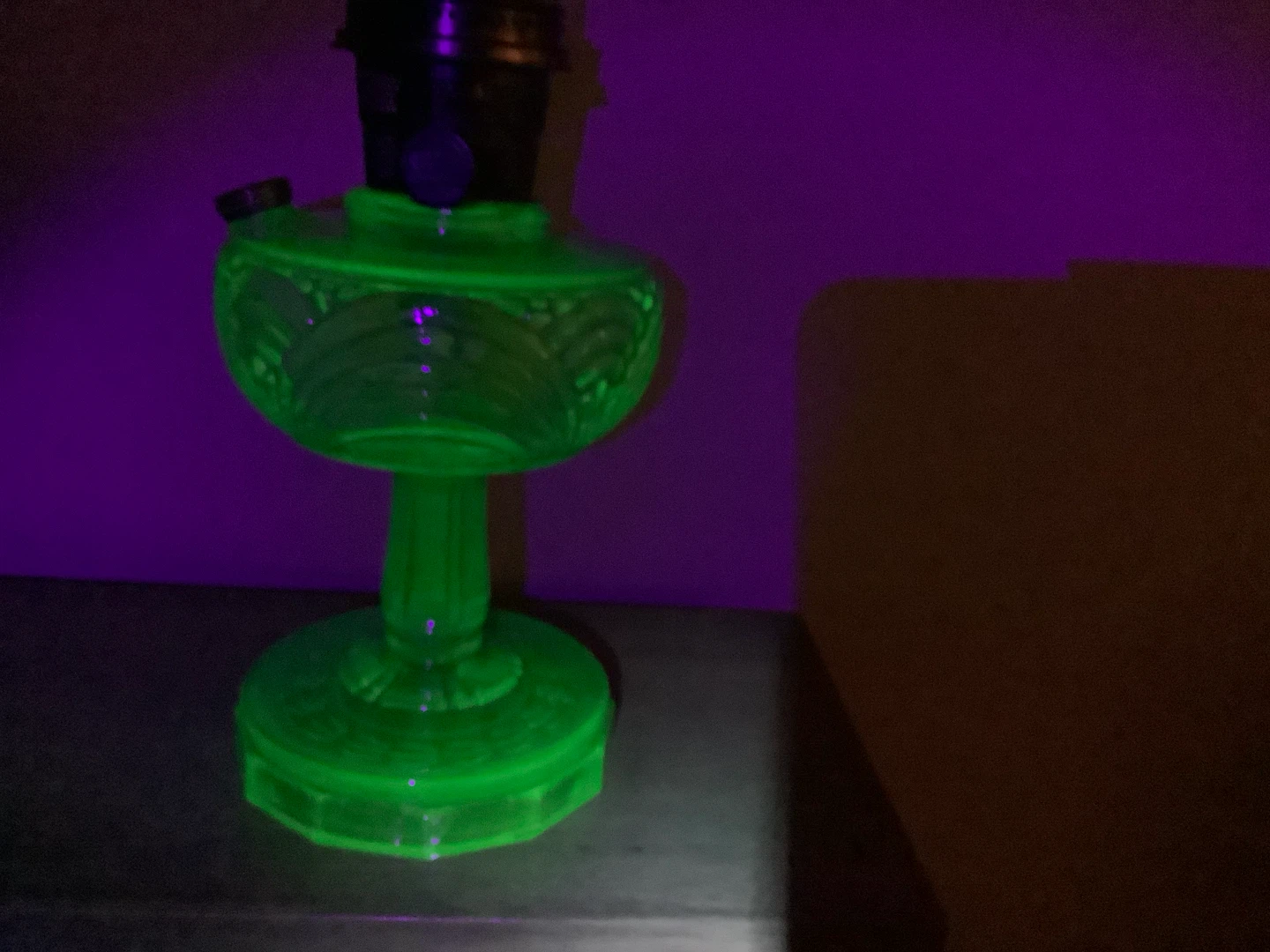 Vt Aladdin Nu Type Model B Uranium Washington Drape Oil Lamp 🐞