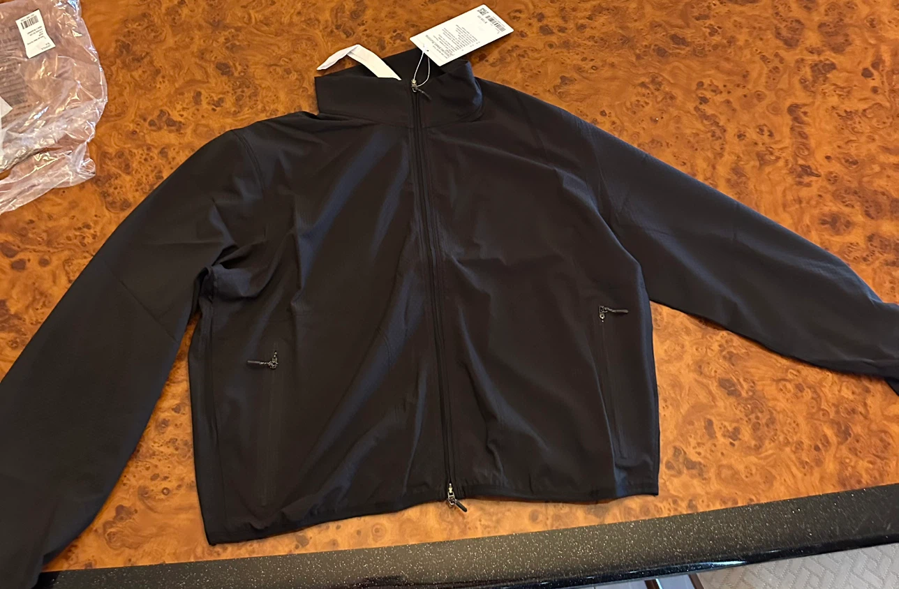 Lululemon Textured Mesh Running Jacket Black - photo 2